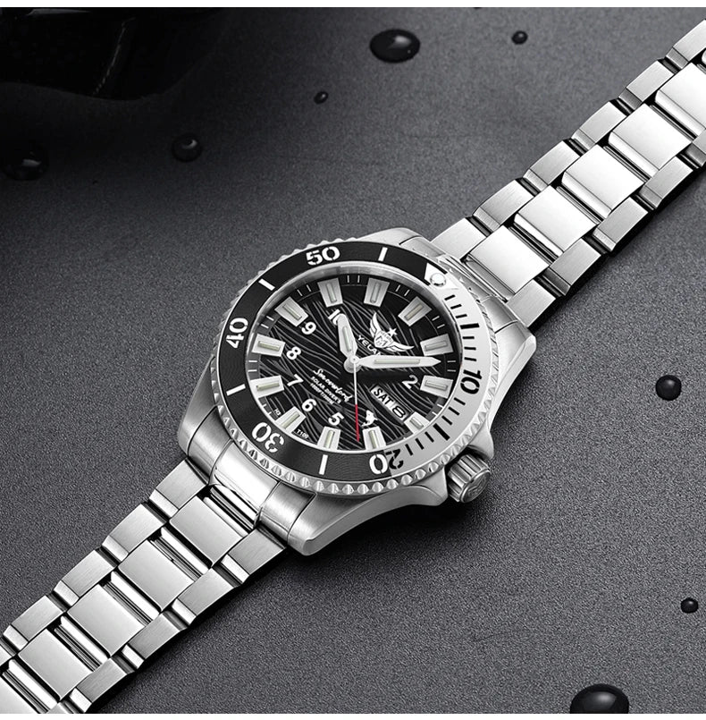 Yelang V1217 42mm Japan Eco-Drive Solar Watch Men's Watch 300M Diver Watch  30ATM Professional Waterproof  Sapphire Luminous