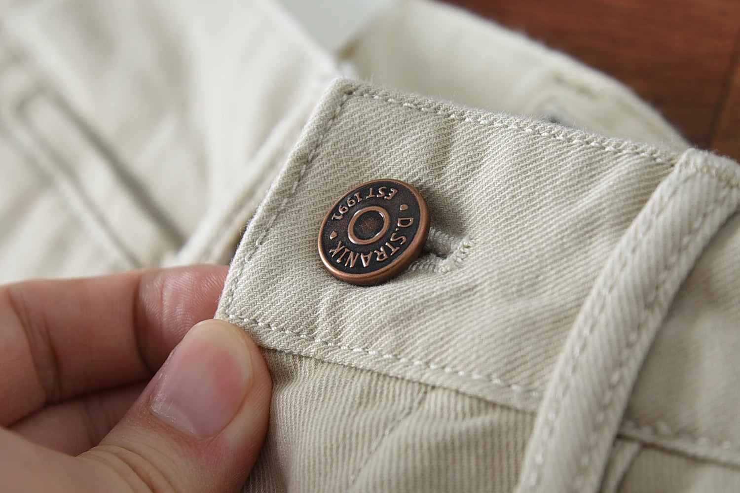 2024 Lente en herfst Nieuwe Amerikaanse retro zwaargewicht geweven keper casual broek Heren eenvoudige 100% katoenen gewassen rechte broek