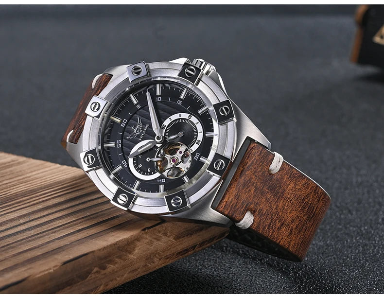 Yelang V1024 Men Brand Watches 44mm Japan Miyota 82S7 Automatic movement Luminous Men 100m Water-Resistant Watch Military Style