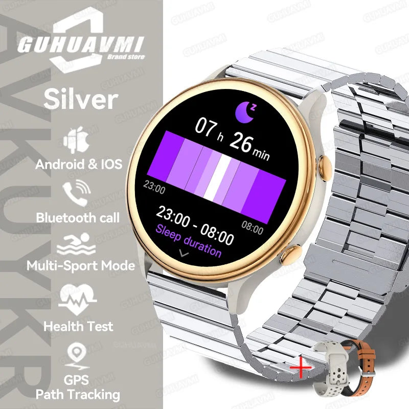 2025 Mini Smart Watch Dames 1,27-inch 360*360 AMOLED HD-scherm IP68 Waterdicht Hartslag Bloedzuurstof Smartwatch - Compatibel met HUAWEI IOS