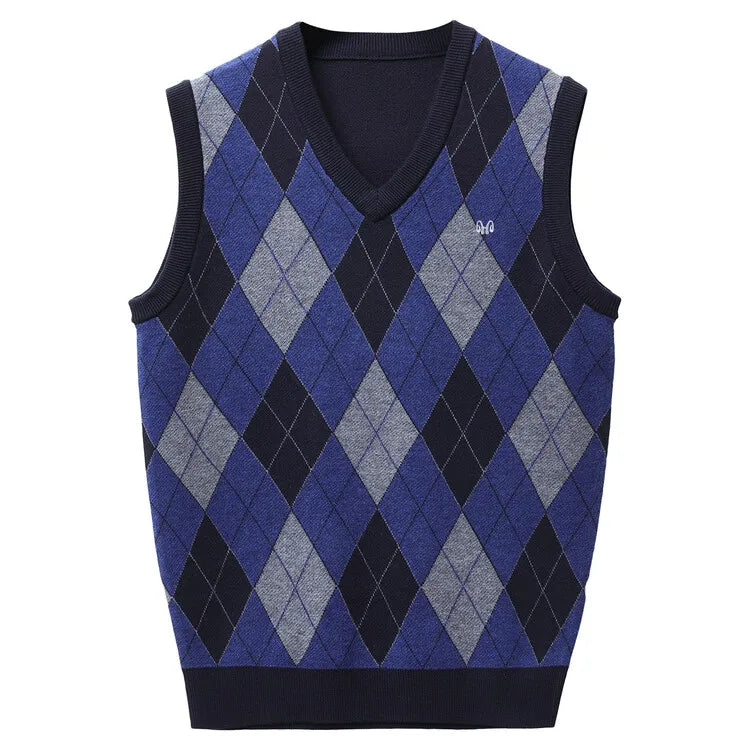Unisex Autumn and Winter Warm Vest, Stylish Slim-Fit V-neck Sweater Stretch Suitable For Students S-3XL