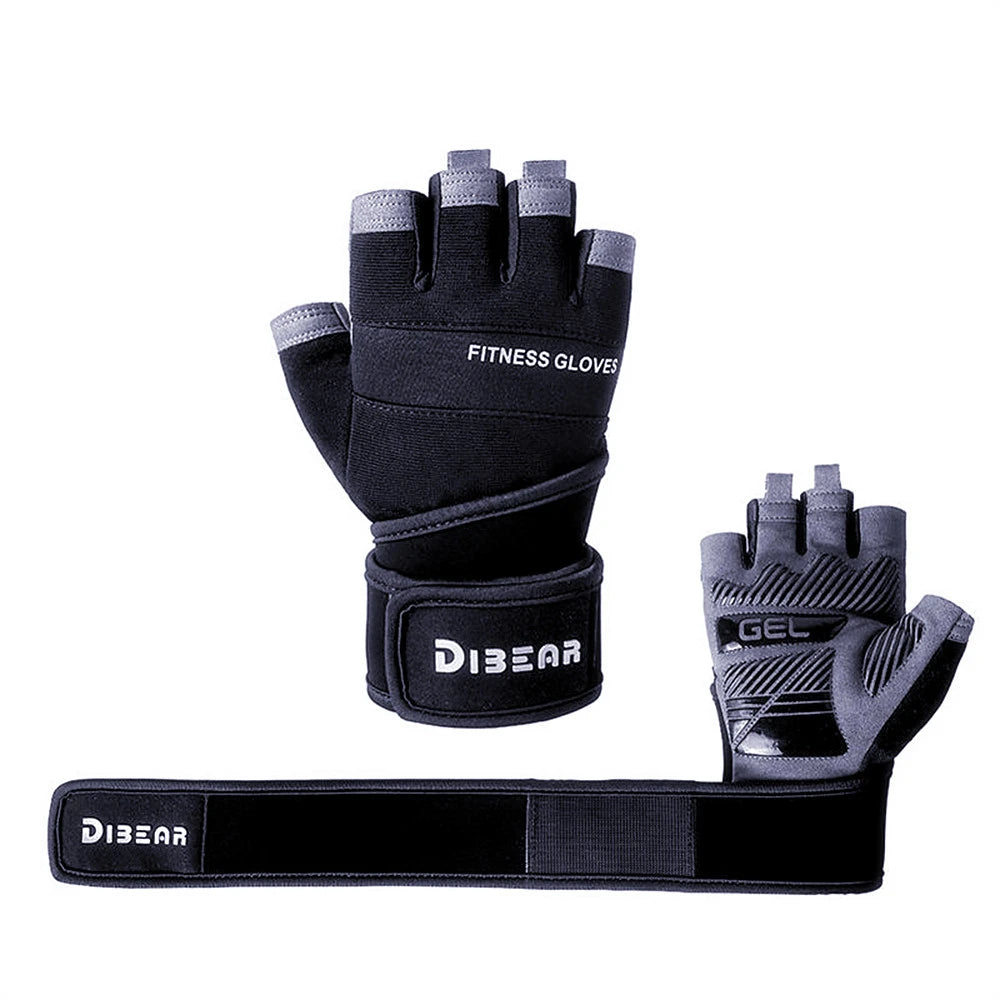 Anti-Slip Gym Gloves For Firm Grip on Bodybuilding And Weightlifting Equipment -  Suitable For Dumbbell Trainings, CrossFit Pull Ups & Workout Exercises