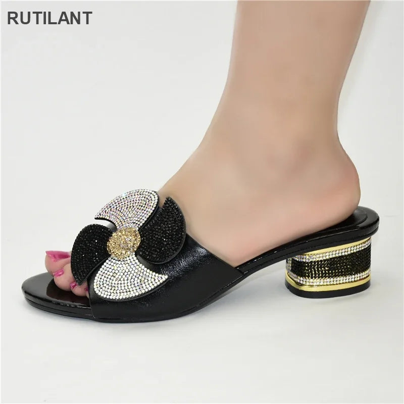 Designer Shoes Women Luxury 2025 Elegant Crystal Shoe Women Shoes Ladies Footwear Comfortable Sexy Wedding Shoes Female