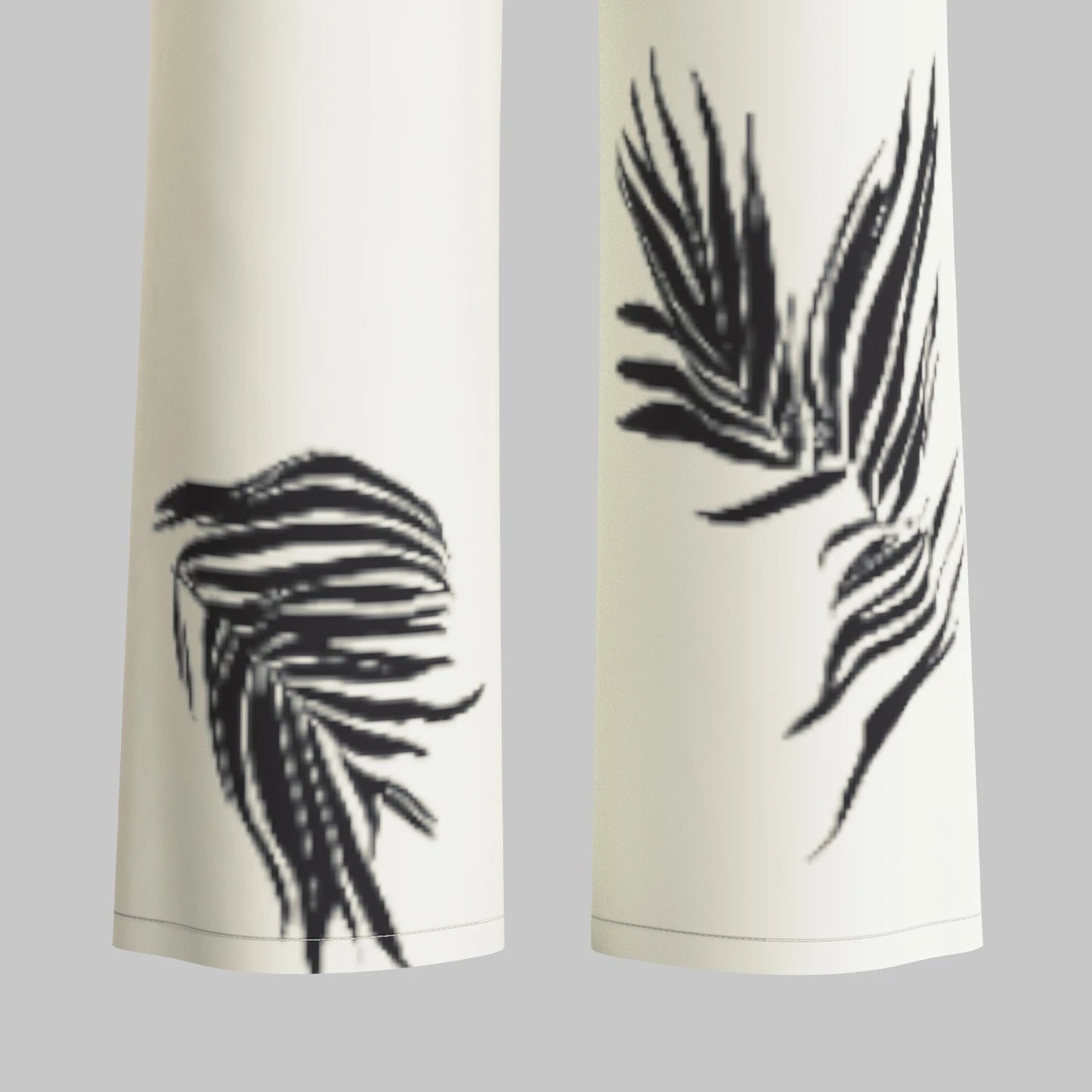 Damesbroeken Herfstmodel Slanke Bloemenprint Natuurlijke Taille Lange Wijde Pijpen Vakantiebroek