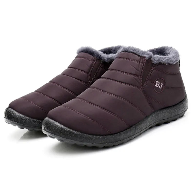 Snow Women Boots Soft Shoes Chunky Plus Size Boots Ladies Fur Ankle Boots New Couple Shoes Platform Women's Winter Botas Mujer