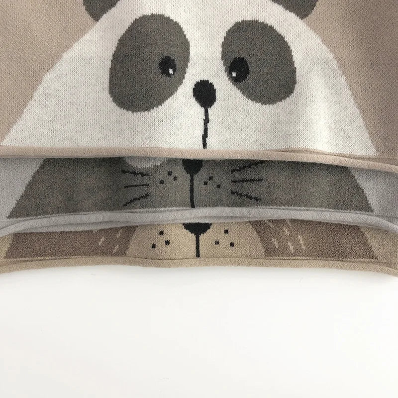 Spring Basic Toddler Kids Knit Pullover Cartoon Girls Boys Casual Pullover Knitwear Children Sweater Coat 1-6Y Unisex