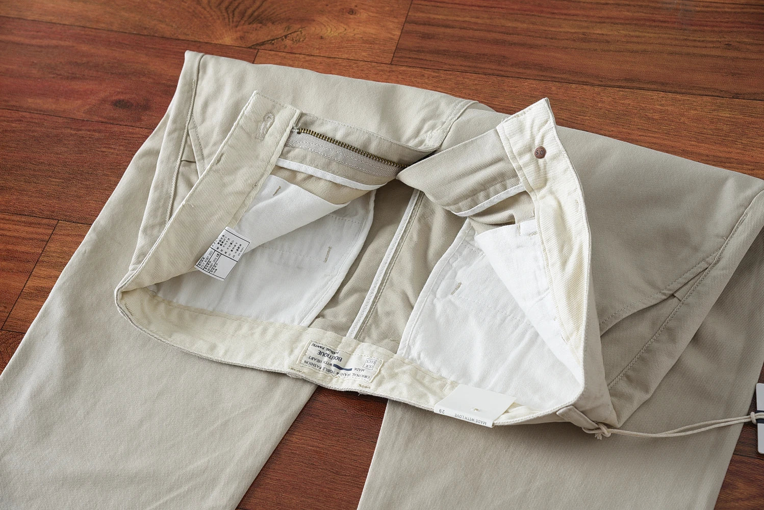 2024 Lente en herfst Nieuwe Amerikaanse retro zwaargewicht geweven keper casual broek Heren eenvoudige 100% katoenen gewassen rechte broek