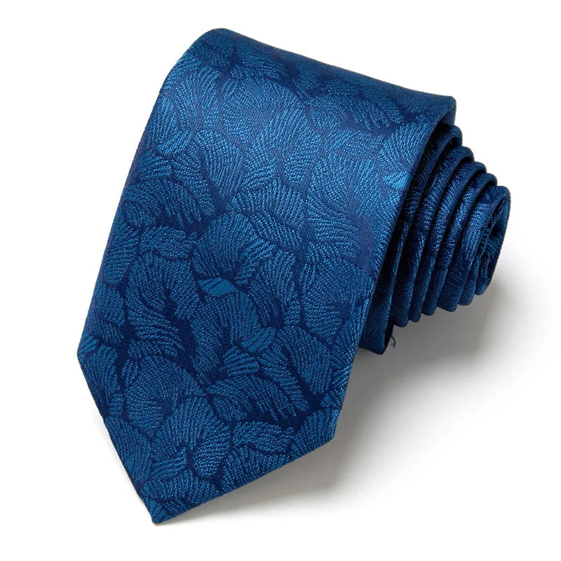 Men's Business Neckties Men's Stripe Plaid Floral Blue Wedding Ties Jacquard Woven Men Neck Jacquard Ties Vintage Accessories