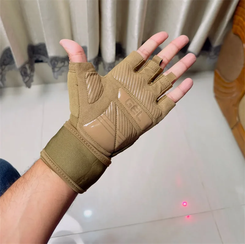 Anti-Slip Gym Gloves For Firm Grip on Bodybuilding And Weightlifting Equipment -  Suitable For Dumbbell Trainings, CrossFit Pull Ups & Workout Exercises