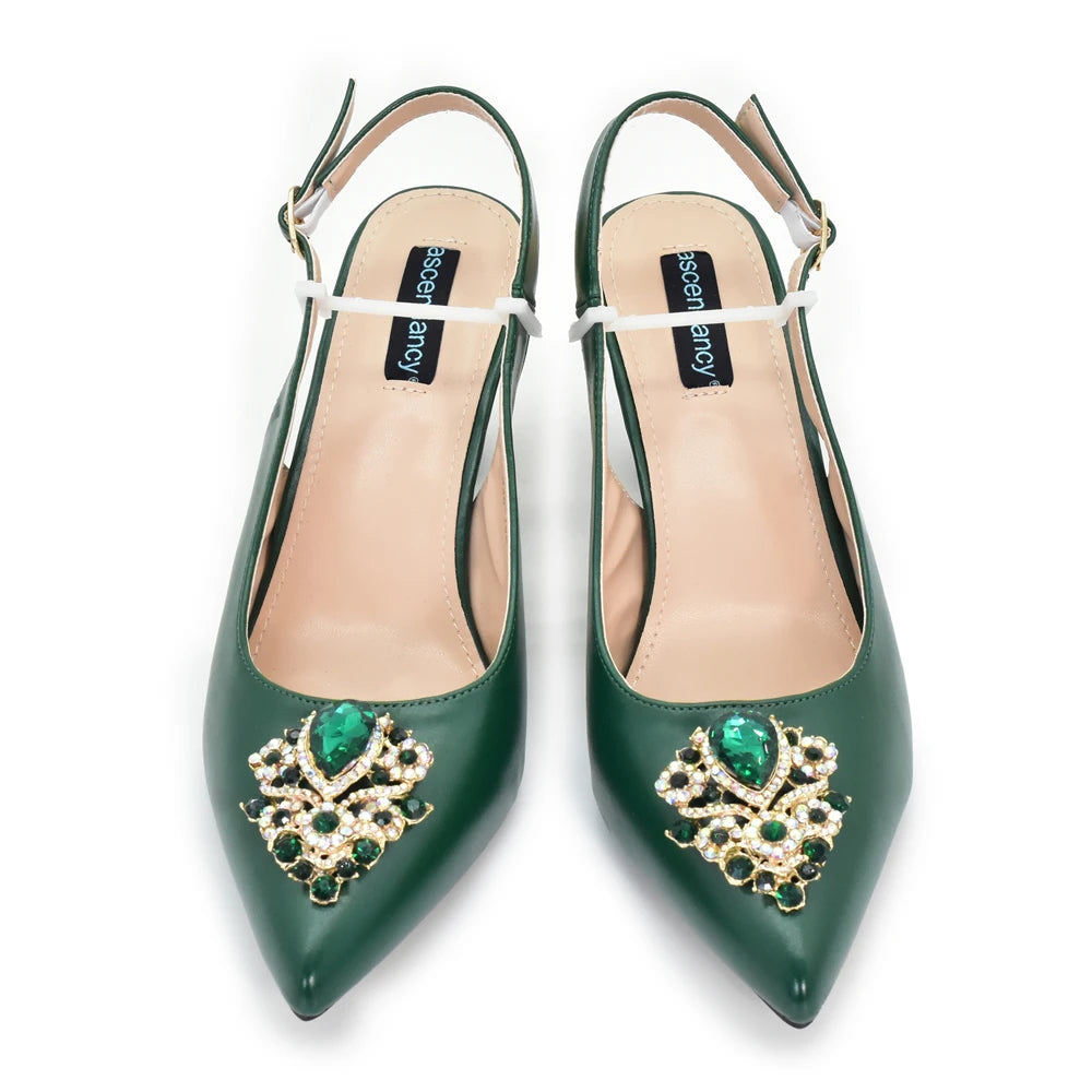 Fashion Women Shoes and Bags To Match Set Nigeria Party Italian Shoe and Bag Set for Party in Women Elegant Heeled Pumps