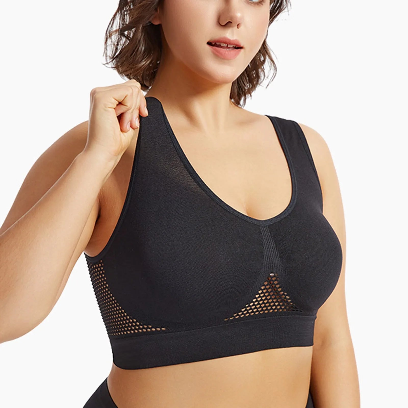 Women’s High Support Sports Bra – Shockproof Beauty Back Yoga & Running Fitness Vest with Soft Anti-Sagging Support