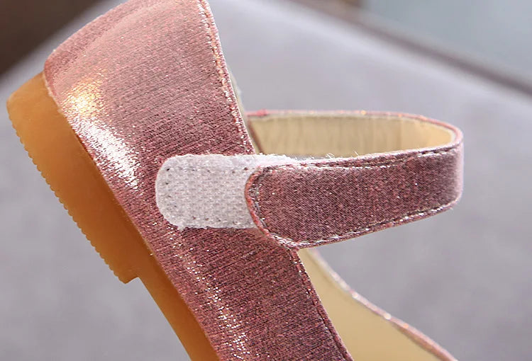 Spring New Children Shoes Girls Princess Shoes Glitter Children Baby Dance Shoes Casual Toddler Girl Sandals Crystal Shoes Party