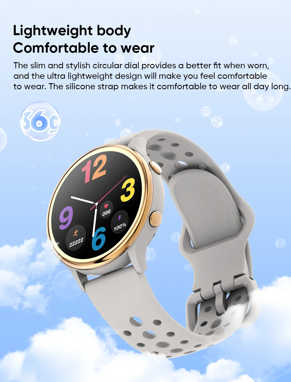 2025 Mini Smart Watch Dames 1,27-inch 360*360 AMOLED HD-scherm IP68 Waterdicht Hartslag Bloedzuurstof Smartwatch - Compatibel met HUAWEI IOS