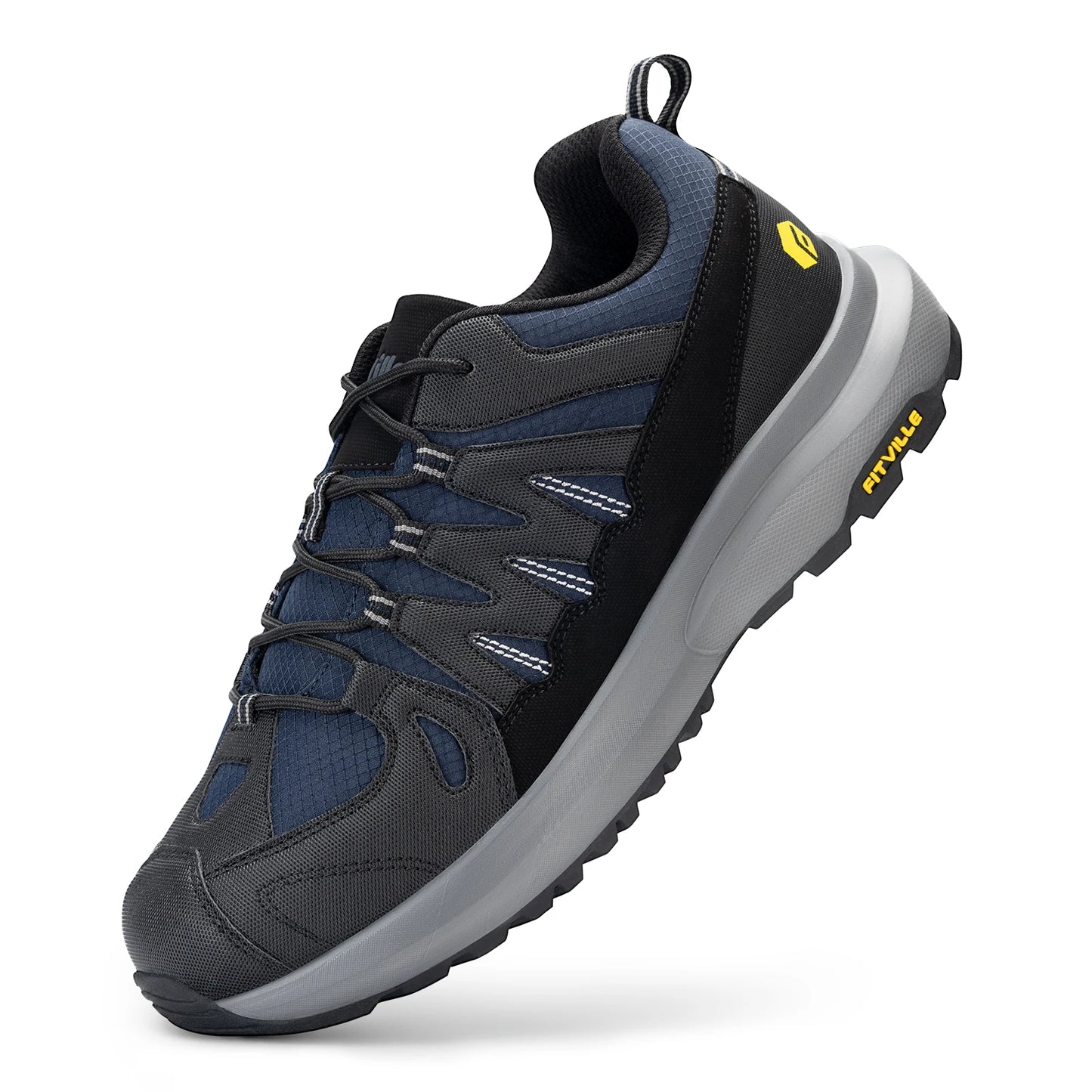 Men's Shoes Wide Hiking Waterproof Outdoor Work Go Walking  Sneakers With Arch Support for Heel Pain Relief