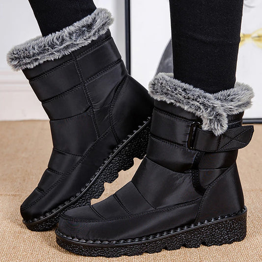 Women's Boots Snow Plus Size Shoes Woman Platform Women Shoes Casual Mid High Boots Platform Winter Girls Boots Botas Mujer