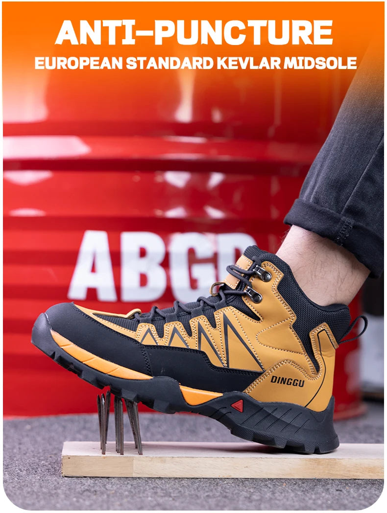 EOCENE Industrial Safety Boots – Steel Toe Slip-Resistant Work Boots with Puncture Protection & Anti-Fatigue Comfort