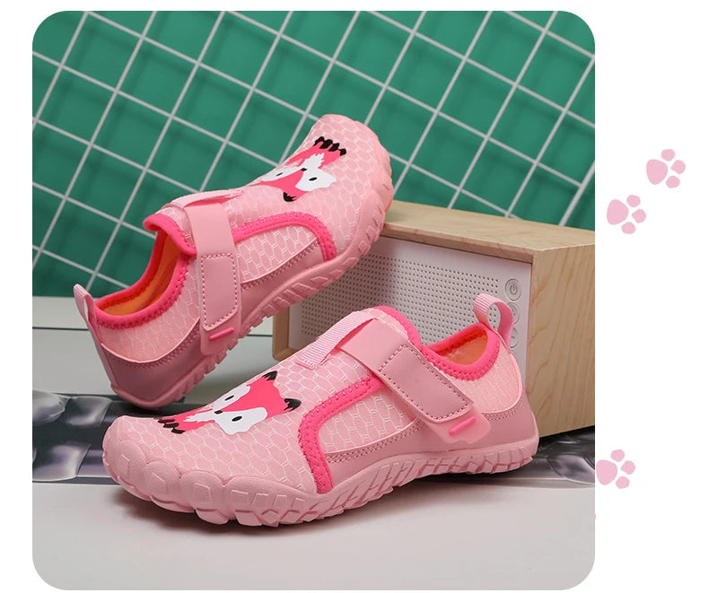 Kids Wide Toe Beach Shoes Lightweight Breathable Non Slip Rubber Sole with Durable Construction for Long Lasting Use