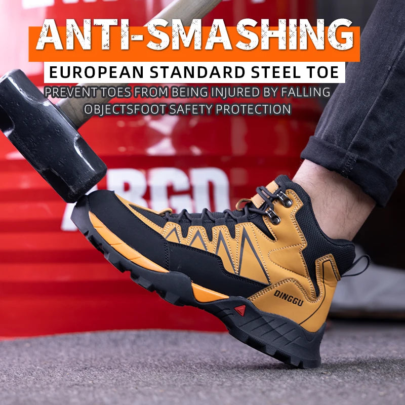 EOCENE Industrial Safety Boots – Steel Toe Slip-Resistant Work Boots with Puncture Protection & Anti-Fatigue Comfort
