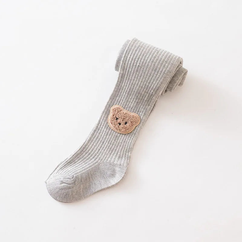 New Autumn Kids Pantyhose Children Cartoon Bear Leggings Girls Outwear Render Pants Girls