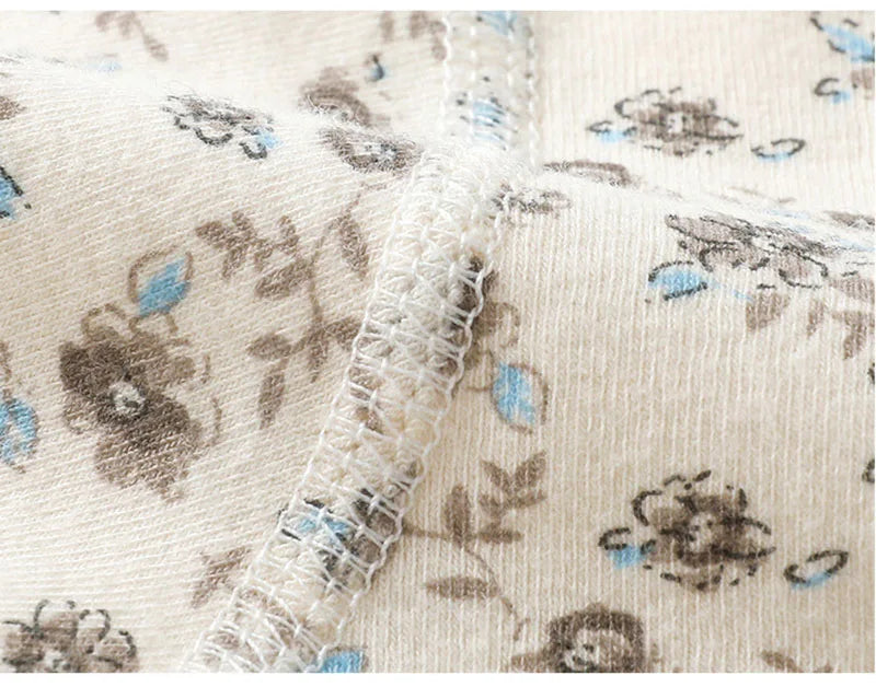 New Spring Girls Boys Clothes Set Baby Cute Floral Home Wear Toddler Full Printed Flowers Children's Loungewear 0-4T Unisex