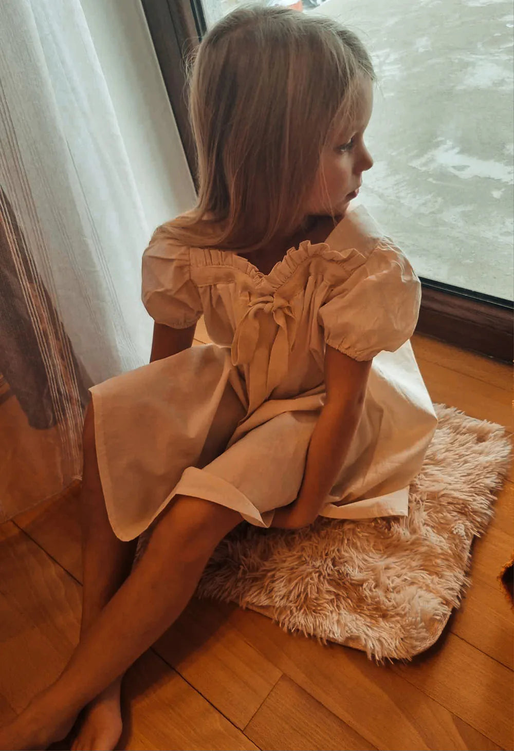 Summer Kids Dress Floral Dress For Girls Short Sleeve A Line Party Dress Girls Clothes 1-6 Years