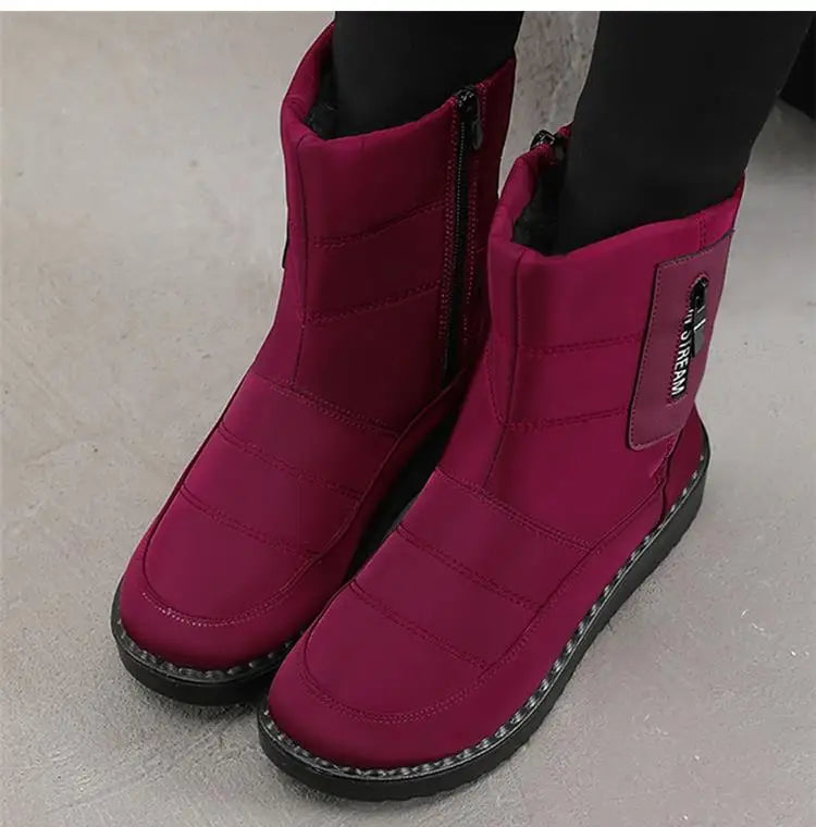 Boots Women Snow Plush Women's Boots Platform Women Shoes Casual Keep Warm Shoes Woman Flat Soft Winter Shoes Botas Mujer