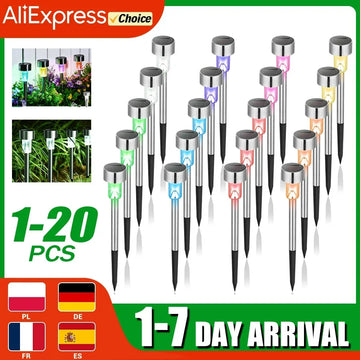 Solar Outdoor Lights Garden Lamp Solar Powered Waterproof Landscape Path Outdoor for Yard Backyard Lawn Patio Decorative