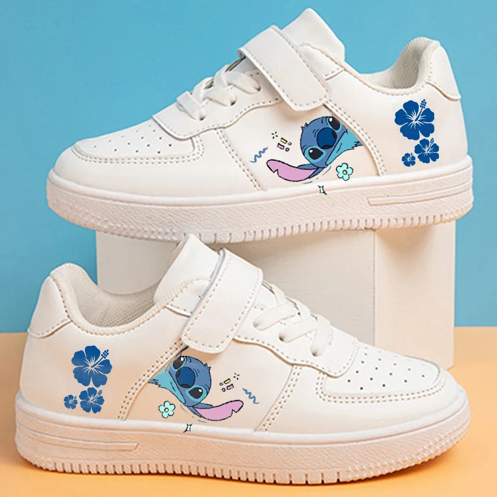 Stitch Shoes Sneakers For Children Student Casual Basketball Shoes Kid Sneakers Girls Boys Running Fashion Sports Shoes Gift