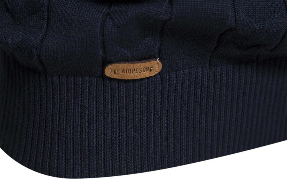 Men's Autumn High Quality Zipper Pullers Warm Winter Cotton Sweaters for Men Ethnic Patterns Casual Male Sweater