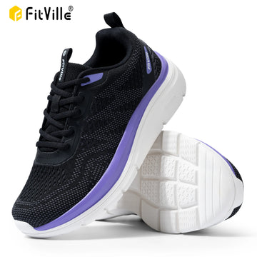 Women's Shoes Wide Width Walking Casual Shoes Thick Sole Lightweight Sneakers for Swollen Feet Relieve Toe Pain