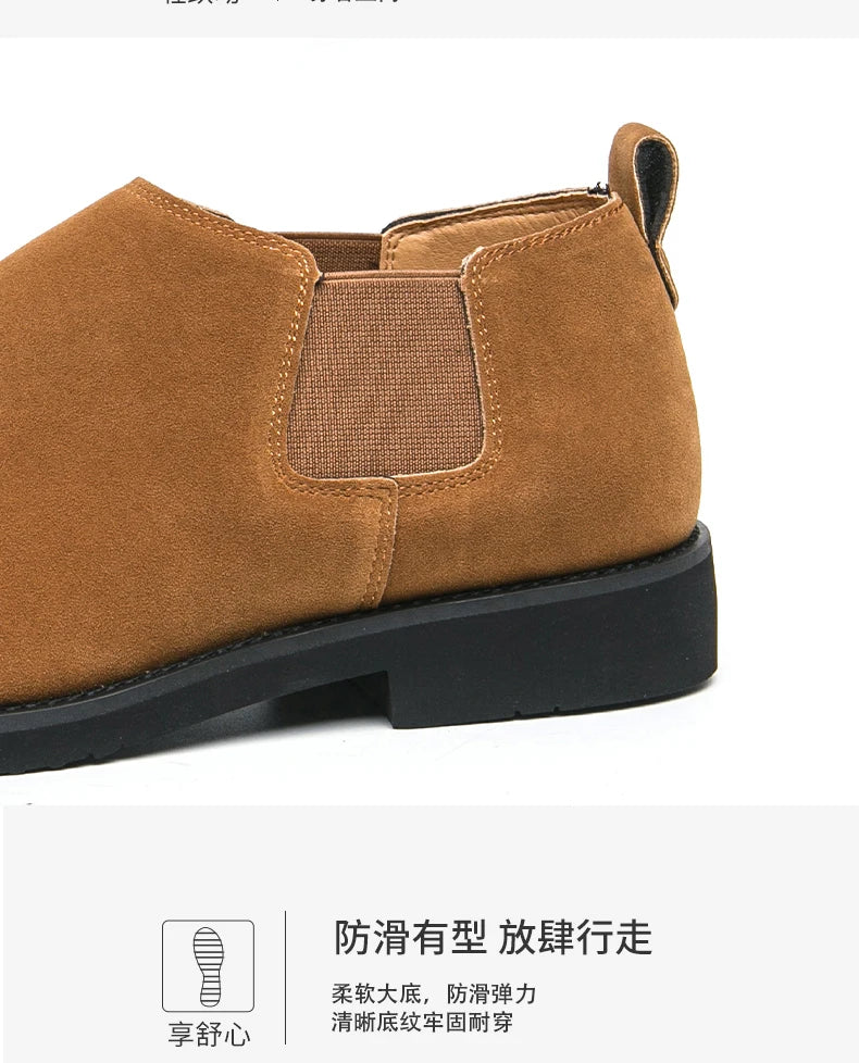 Plus Size 47 48 Men Outdoor Dress Walking Shoes Suede Leather Male Formal Business Oxford Gentleman British Chelsea Shoes