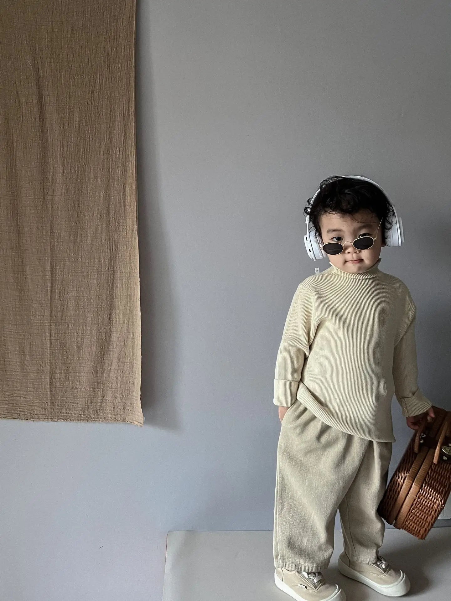 Kindertruien Halve coltrui Meisjes basistruien 5 kleuren Meisjes jongens gebreide trui 1-6 jaar Unisex