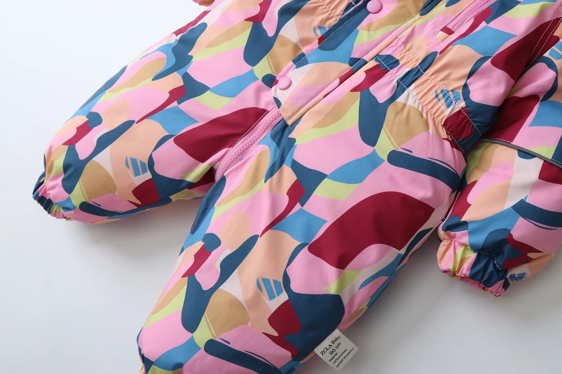 Winter Kid's Ski Suit Polar Fleece Lining Girls Jumpsuit Boys Waterproof Warm Overalls Children's Hooded Sportwear 2-5Y Unisex