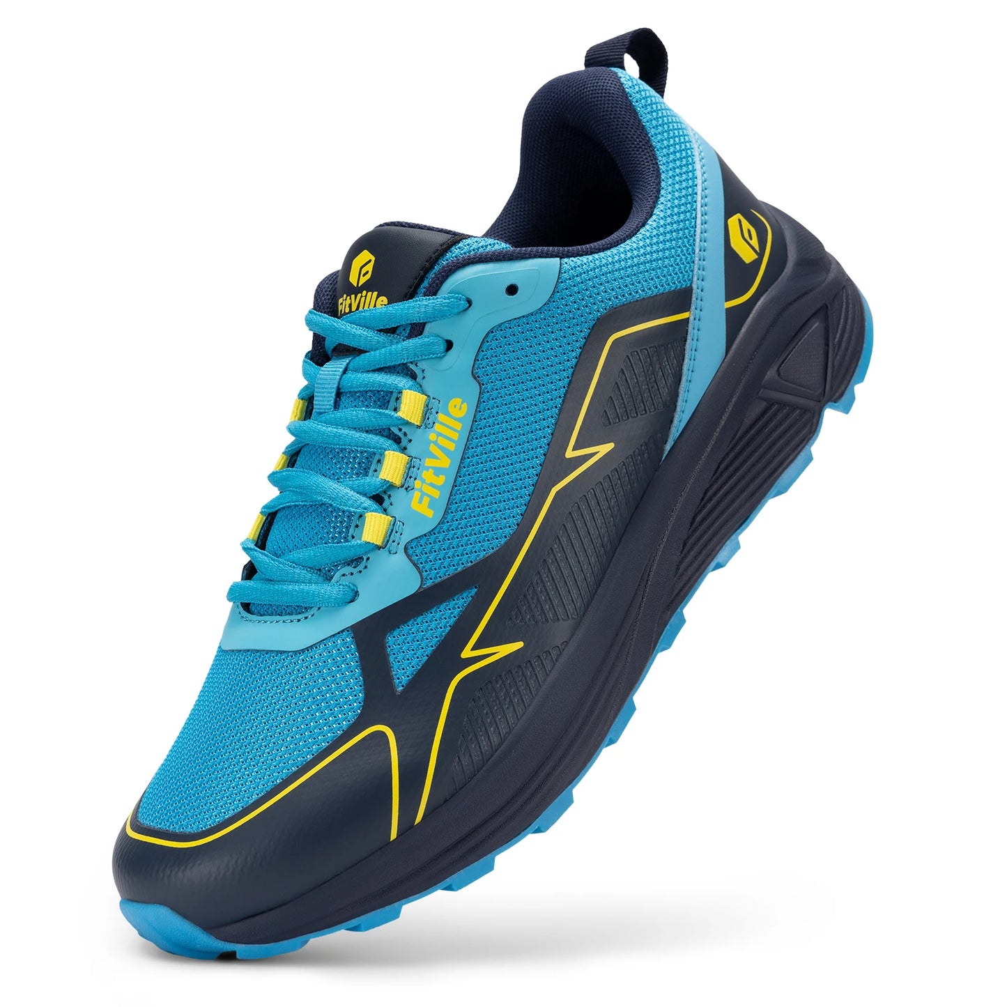 Non-Slip Trail Running Shoes Men's Sneakers Extra Wide Lightweight for Male Swollen Feet Arch Support Pain Relief