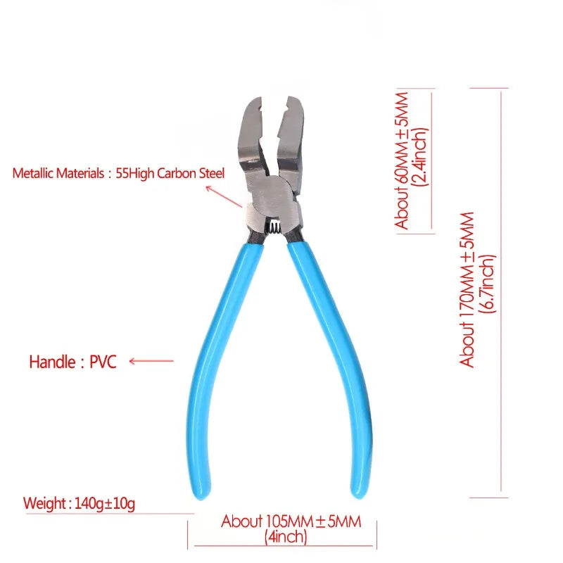 Multifunctional Diagonal Pliers Car Clip Pliers Car Rivet Tightening Pliers Wire Stripping Plier Staple Screwdriver Removal Tool