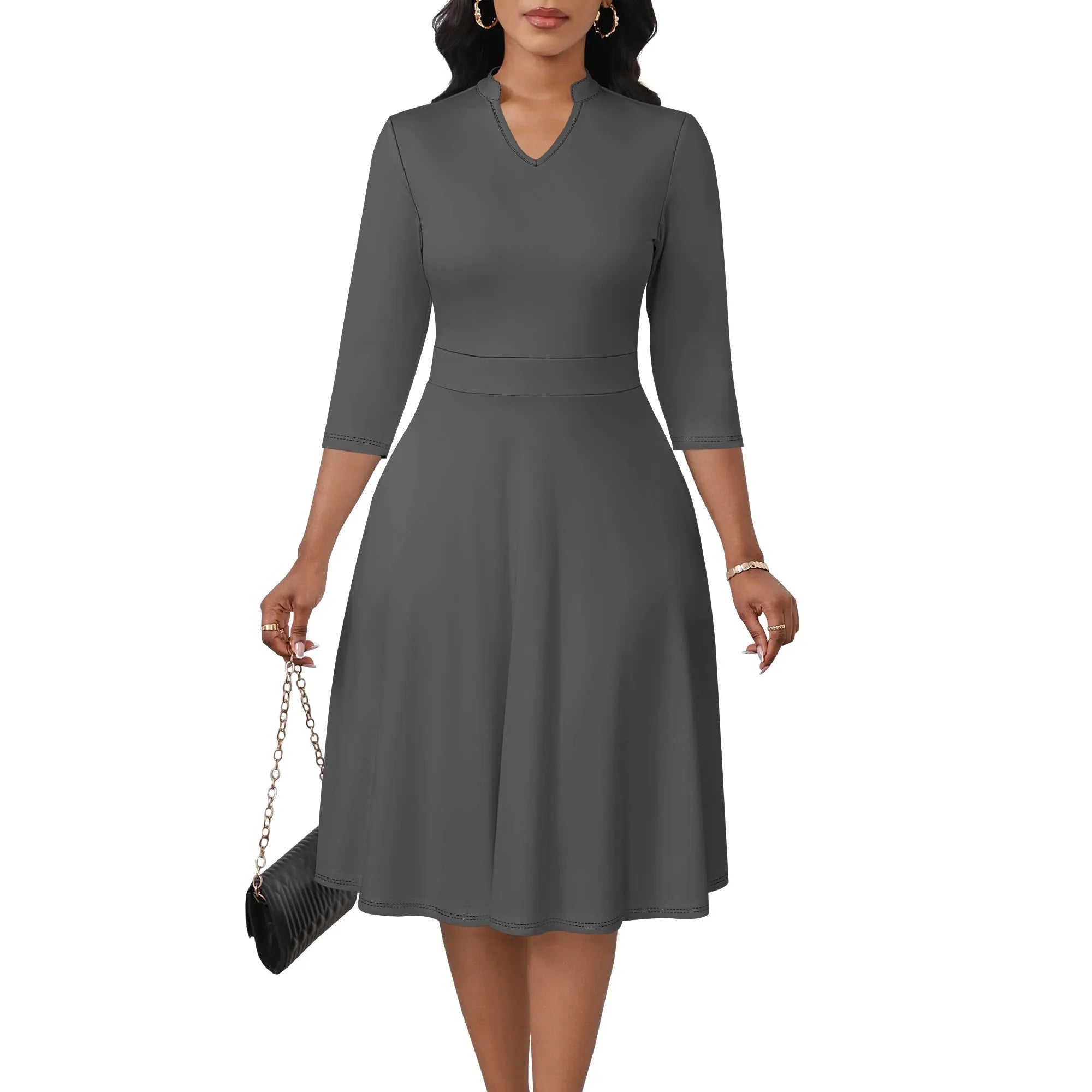 Women's Abstract Off Shoulder Maxi Dress 3/4 Sleeve Blue Gold Slit Party Evening