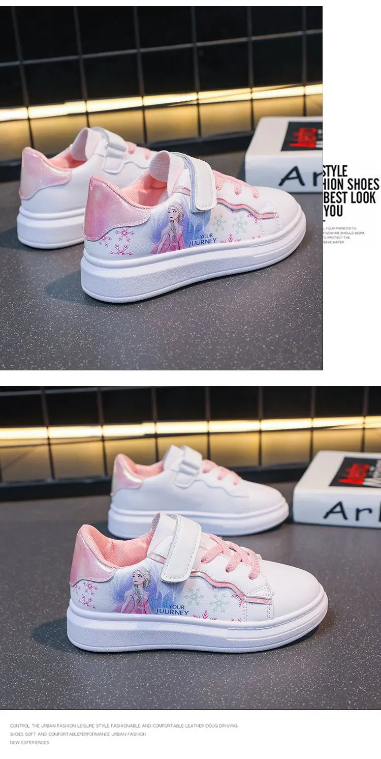 Summer Casual Children's Sports Shoes Cartoon Princess Girls' Trainers Sneakers For Kids Size 26-37