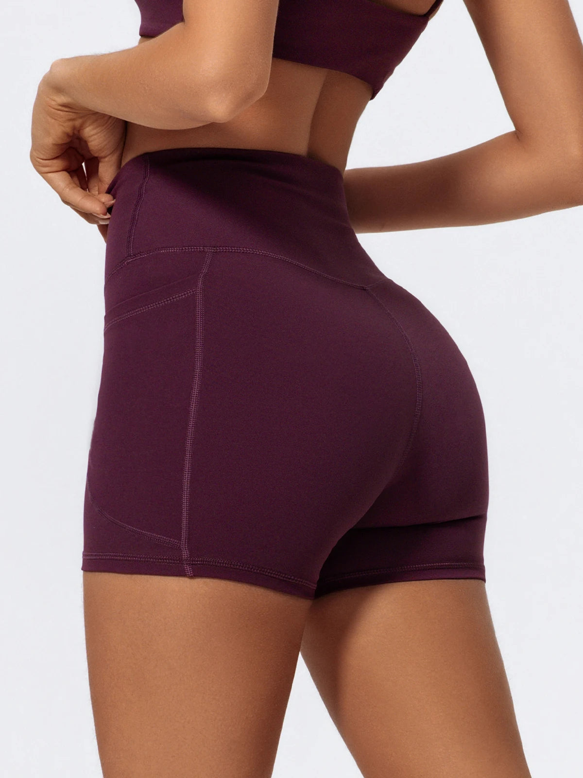 Pockets Workout Gym Legging Women Cycling Shorts Quick-Dry Yoga Clothes Breathable High Waist Sports Shorts Female