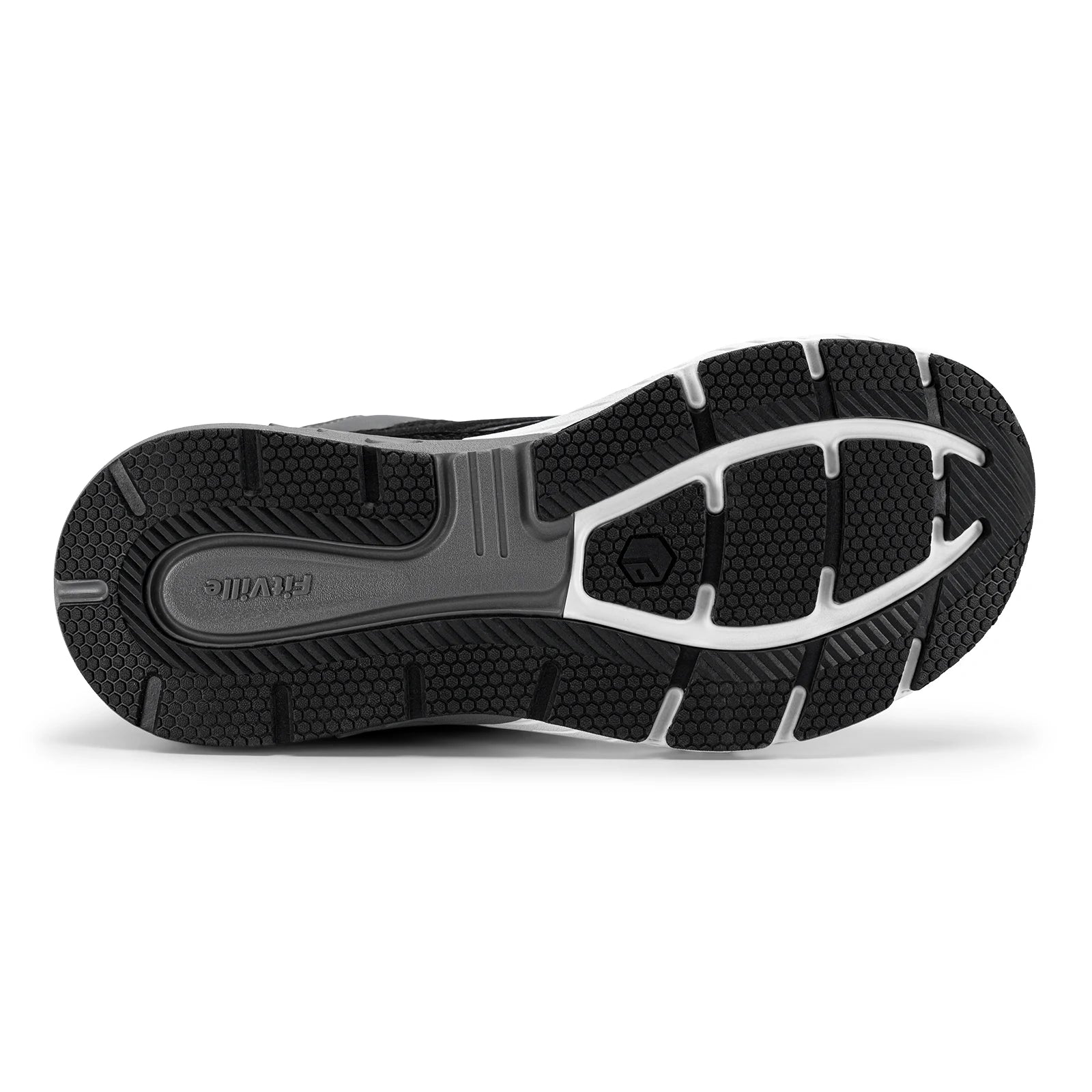 Men's Walking Shoe Wide Width Sneakers with Arch Support For Flat Feet Heel Pain Relief in Plantar Fasciitis