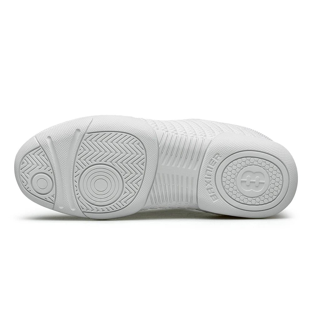 Witte cheerleadingschoenen voor meisjes, ademende trainings- en dansschoenen voor kinderen, lichtgewicht cheerleadingschoenen voor wedstrijden voor jongeren