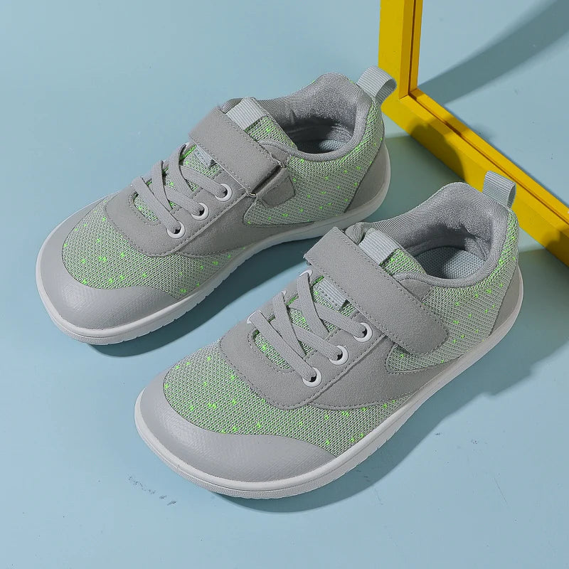 Jongens Meisjes Brede Teen Barefoot Sneakers Minimalistische Lichtgewicht Antislip Kinder Wandel Skate Schoenen Comfortabel Ademend Zacht