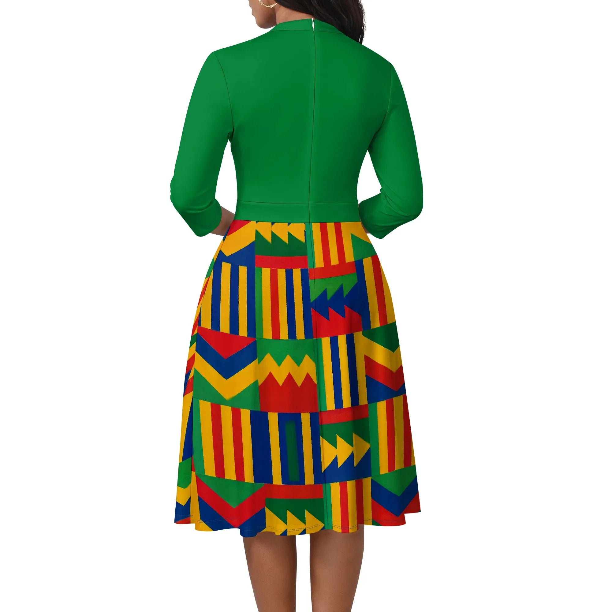 Women's Solid Red Off Shoulder Maxi Dress 3/4 Sleeve Slit Party Evening