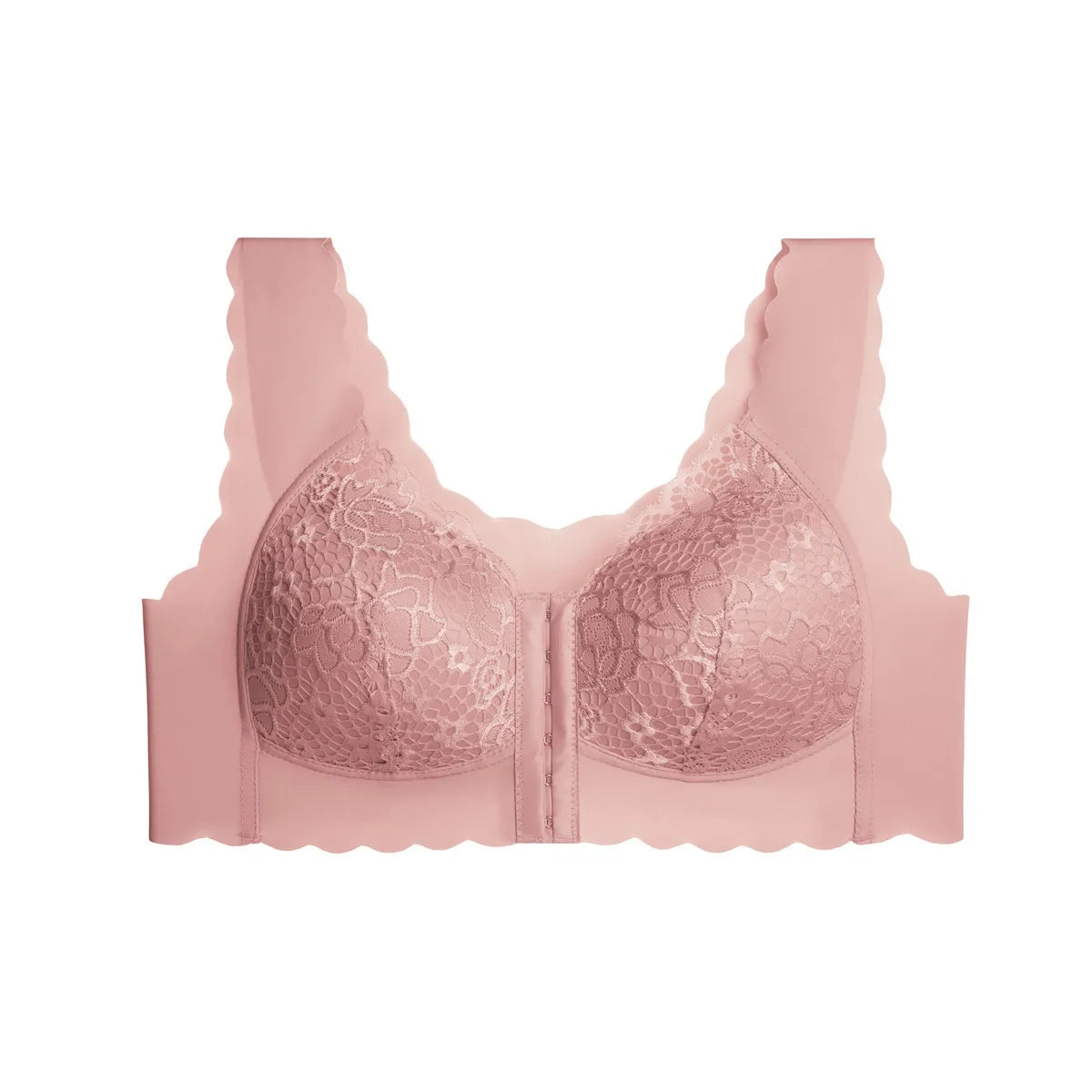 Large Size Front Closure Bra Wire Free Vest Brassiere Intimates Women's Push Up Bralette Underwear Front Lingerie for Female