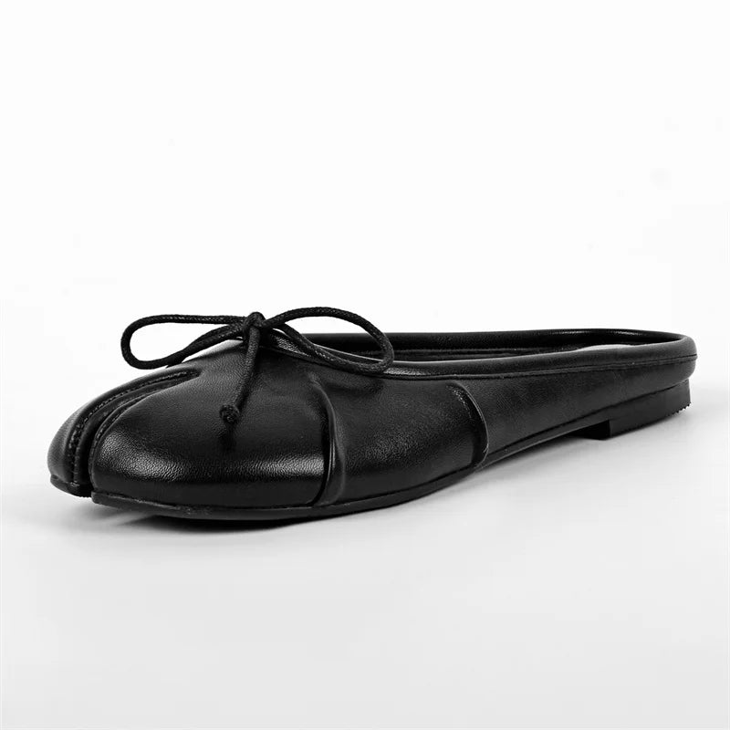 Womene Split Toe Flats Ballet Strap Retro Elegant Big Size Spring Autumn Comfortable Daily  Slip On Loafers