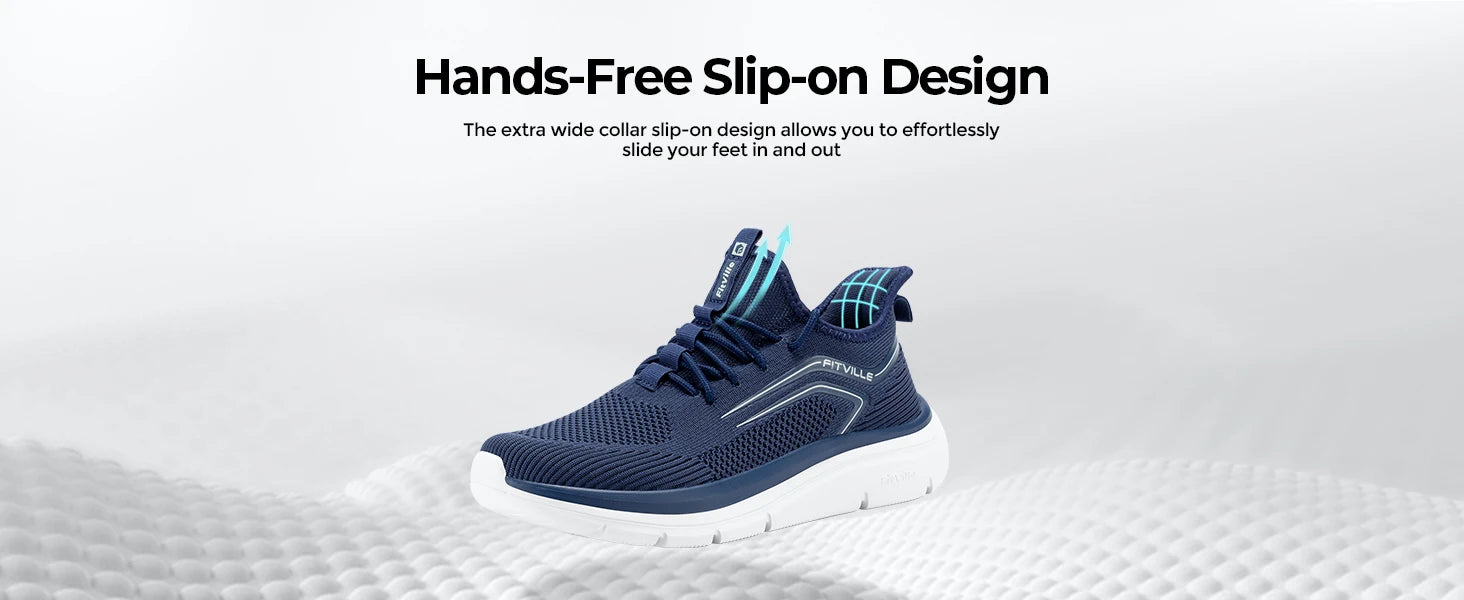 Hardloopschoenen met dikke zool voor heren, schokabsorberende rebound, lichtgewicht voor gezwollen voeten, brede schoenen met voetboogondersteuning