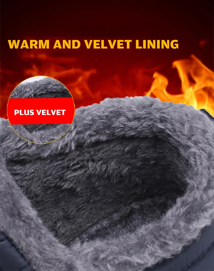 Snow Women Boots Soft Shoes Chunky Plus Size Boots Ladies Fur Ankle Boots New Couple Shoes Platform Women's Winter Botas Mujer