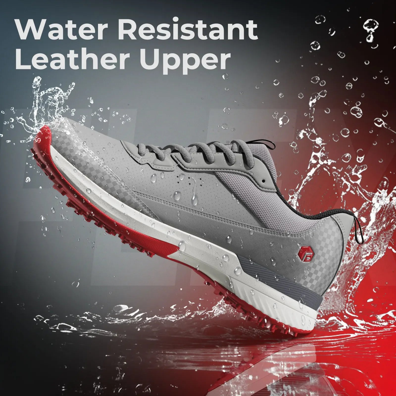 Men's Wide Golf Shoes Professional Outdoor Water Resistant Golf Shoes for Course with Spikes