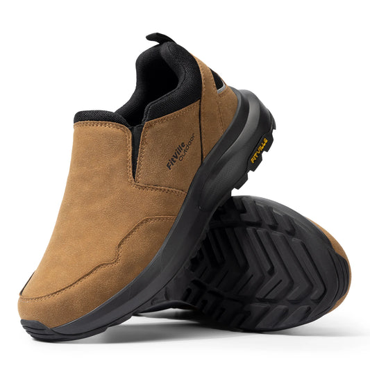 Men's Shoes Wide Hiking Comfortable Slip on Loafers Go Walking and Trekking Trails  Sneakers With Arch Support