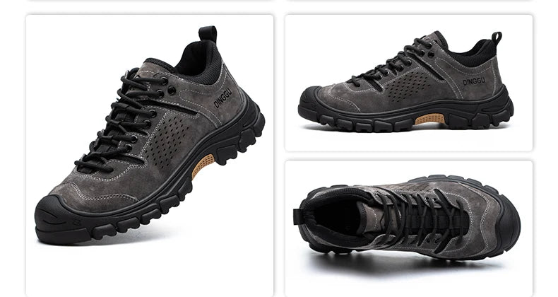 EOCENE Men’s Steel Toe Safety Work Shoes – Lightweight Anti-Smash & Puncture-Resistant Industrial Sneakers