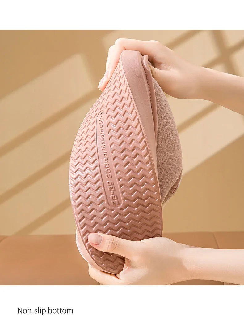 Women's Winter Warm Furry Snow Boots With Soft Plush Cosy Cotton Soft Bottom and Non-Slip Comfort Suitable For Home and Outdoor Use Ladies Shoes